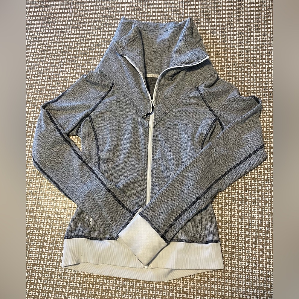 Lululemon Be Present Jacket Full Zip Heathered Gr… - image 3